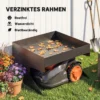 Garage Voor Grasmaaierrobot Met Plantenbak, Robuuste Garage Gemaakt Van Gegalvaniseerd Staal, Zwart