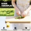 Grillwagen 5 laags Grilltafel Met Verstelbare Roestvrijstalen Werkoppervlak, Planken, Lade, Wielen, Kruidenhouder, Vuilnisstandaard