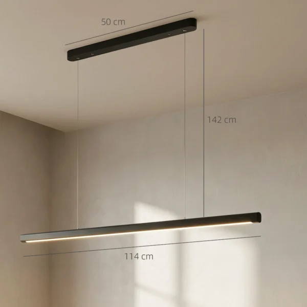 Hanglamp Met Afstandsbediening En Geheugenfunctie, Dimbaar Met Instelbare Kleurtemperaturen
