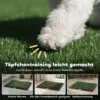 Hondentoilet 76 X 50,5 Cm Hondentoilet Met 2 Wasbare Kunstgras Puppytoilet Voor Honden Voor Balkon Thuis Zwart+Groen