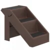 Hondentrap 3 Treden 36,5 Cm Hoog Huisdiertrap Voor Kleine Honden Inklapbaar Voor Bed, Bank, Auto Bruin