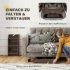 Hondentrap 3 Treden 36,5 Cm Hoog Huisdiertrap Voor Kleine Honden Inklapbaar Voor Bed, Bank, Auto Bruin