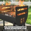 Houtskoolgrill Grillwagen Met 2 Grillzones, In Hoogte Verstelbare Grillrooster, Houten Plank, Wielen, Zijhandvat, 103 X 46,5 X 100cm