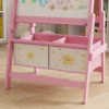 Kinder Ezel 3 In 1 Kindertafel Met Krijtbord, Whiteboard, Papierrol, 2 Opbergdozen, Voor 3 8 Jaar Roze