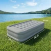 Luchtmatras Voor 1 Persoon, Zelfopblazend Luchtbed Met Ingebouwde Elektrische Pomp In 3 Minuten, Beflokte Oppervlakte