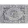 Machinewasbaar Anti Slip Woonkamertapijt Met Flanel look, 230 X 160cm, Grijs