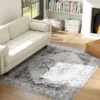 Machinewasbaar Anti Slip Woonkamertapijt Met Flanel look, 230 X 160cm, Grijs