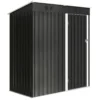 Metalen Tuinhuis 1,37 M², Afsluitbare Tuinschuur Met Ventilatie Zadeldak Handschoenen, 163 X 90 X 179 Cm