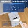 Mobiele Airconditioner Met Afvoerslang 12.000 BTU 3,5 KW, 5 in 1, 24u timer, Afstandsbediening Tot 35㎡