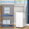 Mobiele Airconditioner Met Afvoerslang 12.000 BTU 3,5 KW, 5 in 1, 24u timer, Afstandsbediening Tot 35㎡
