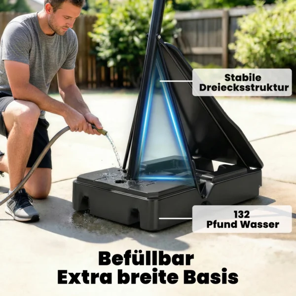 Mobiele Basketbalring, In Hoogte Verstelbaar Van 2,45 3,05 M, Onbreekbaar Achterbord, Handkruk Hoogteverstelling