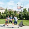 Mobiele Basketbalring, In Hoogte Verstelbaar Van 2,45 3,05 M, Onbreekbaar Achterbord, Handkruk Hoogteverstelling