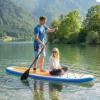 Opblaasbare Stand Up Paddle Board Set 305cm SUP Board Met Aluminium Peddel, Afneembare Vin, Voetriem
