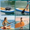 Opblaasbare Stand Up Paddle Board Set 305cm SUP Board Met Aluminium Peddel, Afneembare Vin, Voetriem