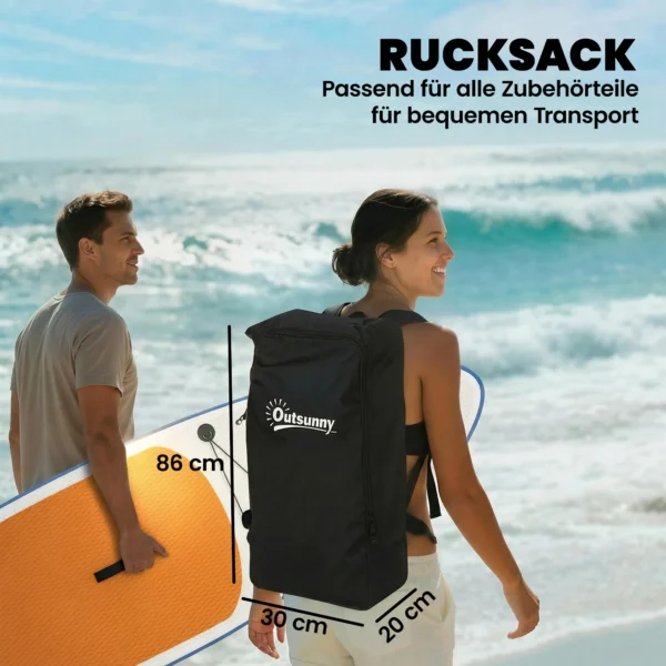 Opblaasbare Stand Up Paddle Board Set 305cm SUP Board Met Aluminium Peddel, Afneembare Vin, Voetriem