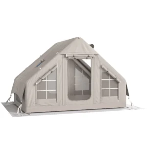 Opblaasbare Tent 5 8 Personen Snelle Opbouw 5000 Mm Waterdicht & Winddicht Met Luchtpomp Schoorsteenopening Dakraam