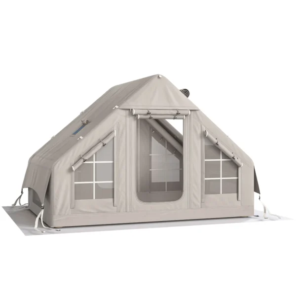 Opblaasbare Tent 5 8 Personen Snelle Opbouw 5000 Mm Waterdicht & Winddicht Met Luchtpomp Schoorsteenopening Dakraam