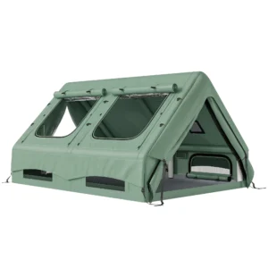 Opblaasbare Tent 8 10 Personen Snelle Opbouw 4 Seizoenen Waterdicht Krasbestendig Tent Met Schoorsteenopening Dakraam