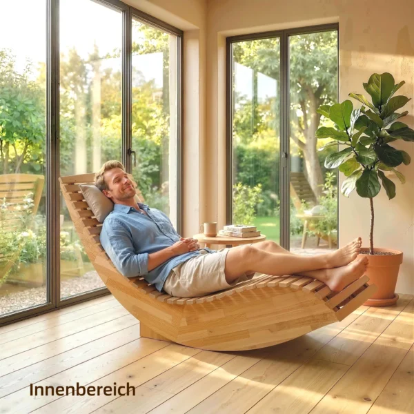 Opklapbare Acaciahouten Zonneligstoel Ergonomisch Tuinligstoel Met S Vorm Lattenontwerp 60 X 156 X 77 Cm