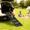 Opvouwbare Hondenloopplank Hondentrap Auto & SUV Antislip Hondenautoloopplank Voor Grote & Kleine Dieren Tot 68 Kg 154x40cm Zwart