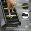 Opvouwbare Hondenloopplank Hondentrap Auto & SUV Antislip Hondenautoloopplank Voor Grote & Kleine Dieren Tot 68 Kg 154x40cm Zwart