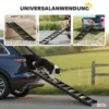 Opvouwbare Hondenloopplank Hondentrap Auto & SUV Antislip Hondenautoloopplank Voor Grote & Kleine Dieren Tot 68 Kg 154x40cm Zwart