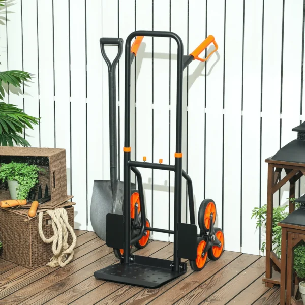 Opvouwbare Traploper Steekwagen Transportkar Met Stalen Frame Max. 120kg