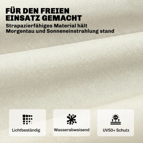 Palletkussen Afneembaar Zitkussen Met Bevestigingsbanden Palletkussen Voor De Meeste Ligstoelen 198x65x13cm Beige