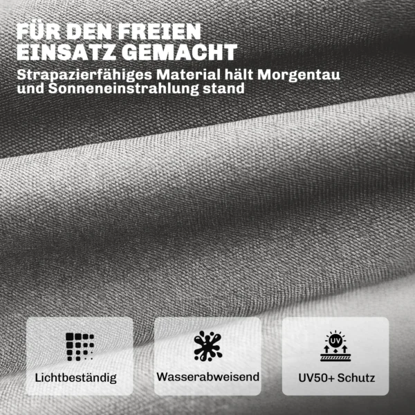 Palletkussen Afneembaar Zitkussen Met Bevestigingsbanden Palletkussen Voor De Meeste Ligstoelen 198x65x13cm Lichtgrijs