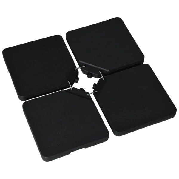 Parasolvoet 4 delig, Parasolgewicht, Parasolstandaard Voor Zweefparasol Zand/water Tot 60/70 Kg