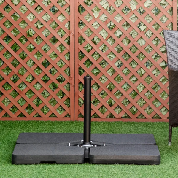 Parasolvoet 4 delig, Parasolgewicht, Parasolstandaard Voor Zweefparasol Zand/water Tot 60/70 Kg