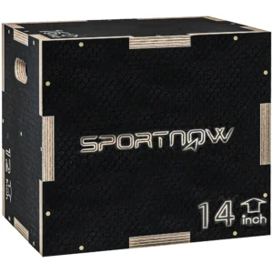Plyo Box/Springdoos, Robuust, 40,5 X 35,5 X 30,5 Cm, Zwart, Handvat 10x3,5 Cm, Tot 120 Kg