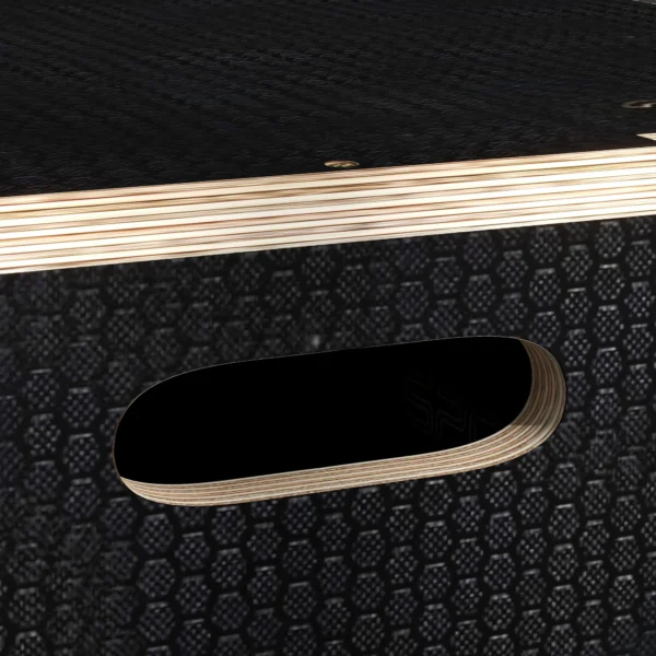 Plyo Box/Springdoos, Robuust, 40,5 X 35,5 X 30,5 Cm, Zwart, Handvat 10x3,5 Cm, Tot 120 Kg