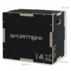 Plyo Box/Springdoos, Robuust, 40,5 X 35,5 X 30,5 Cm, Zwart, Handvat 10x3,5 Cm, Tot 120 Kg