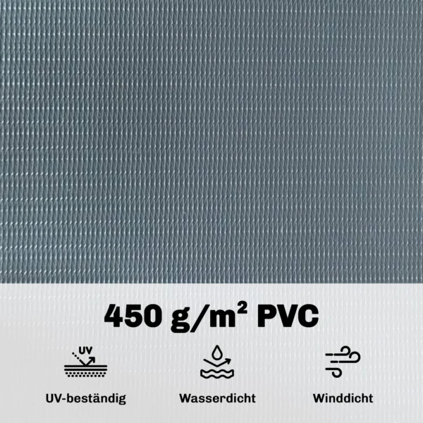 Sichtschutzstreifen 4 delige Set Kunststof UV bestendige Waterdichte Privacy Scherm Met Bevestigingsclips 35 M X 19 Cm Grijs