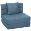 Slaapstoel Relaxstoel Logeerbed. Afneembare Hoes, 70 Cm X 70 Cm X 61 Cm, Donkerblauw