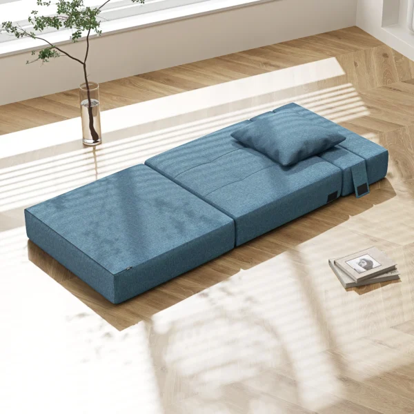 Slaapstoel Relaxstoel Logeerbed. Afneembare Hoes, 70 Cm X 70 Cm X 61 Cm, Donkerblauw