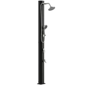 Solardouche 35L Tuindouche Met Vorstbescherming, Draaibare Regendouchekop, Waterkraan, Tuinslangaansluiting