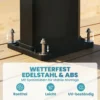 Solardouche 35L Tuindouche Met Vorstbescherming, Draaibare Regendouchekop, Waterkraan, Tuinslangaansluiting