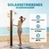 Solardouche 40L Tuindouche Met Handdouche Hoofddouche Waterkraan, Instelbare Temperatuur
