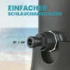 Solardouche 40L Tuindouche Met Handdouche Hoofddouche Waterkraan, Instelbare Temperatuur
