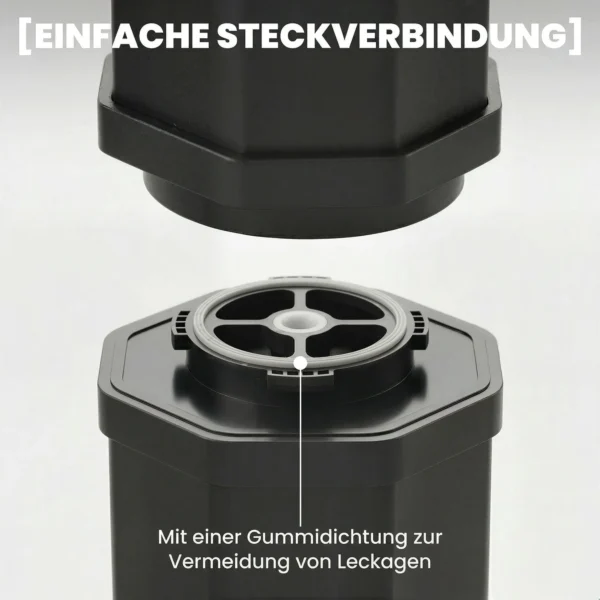 Solardouche 60L Tuindouche Met Draaibare Regendouchekop, Kraan, Instelbare Temperatuur