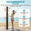 Solardouche 60L Tuindouche Met Draaibare Regendouchekop, Kraan, Instelbare Temperatuur