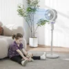 Staande Ventilator Luchtcirculator Ventilator Met 3 Snelheidsstanden Afstandsbediening Timer 70°+90° Oscillatie