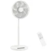 Staande Ventilator Met Afstandsbediening En 12 Snelheden, Vloerventilator Met Verstelbare Hoogte Voor De Slaapkamer, Wit