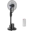 Staande Ventilator Met Sproeinevel, 70° Oscillatie, 3 Snelheden, 3 Modi, 3,5L Watertank, Zwart