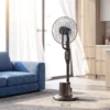Staande Ventilator Met Sproeinevel, 70° Oscillatie, 3 Snelheden, 3 Modi, 3,5L Watertank, Zwart
