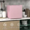 Tafelvriezer Met Een Capaciteit Van 35 Liter, Kleine Vriezer Met Omkeerbare Deur, Roze