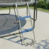 Trampoline Ladder 32/63 Cm 2 Treden Instapladder Trampoline Ladder Tot 150 Kg Met Verzinkt Stalen Frame Blauw