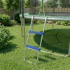 Trampoline Ladder 32/63 Cm 2 Treden Instapladder Trampoline Ladder Tot 150 Kg Met Verzinkt Stalen Frame Blauw
